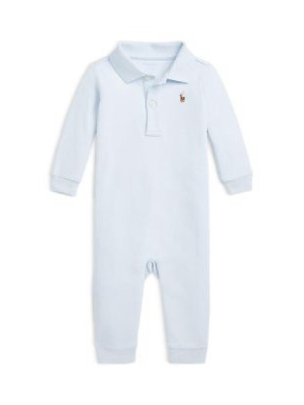 Ralph Lauren Light Blue Cotton Polo One-Piece for baby 6M